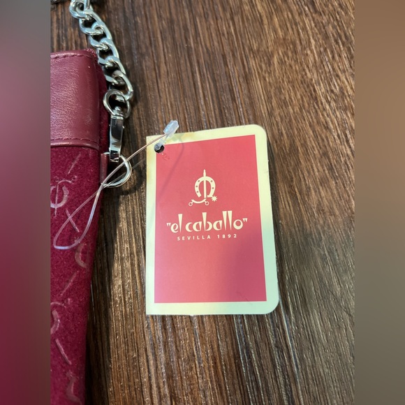 NWT el caballo leather crossbody with removable chain to switch to clutch. Spain - Picture 6 of 14